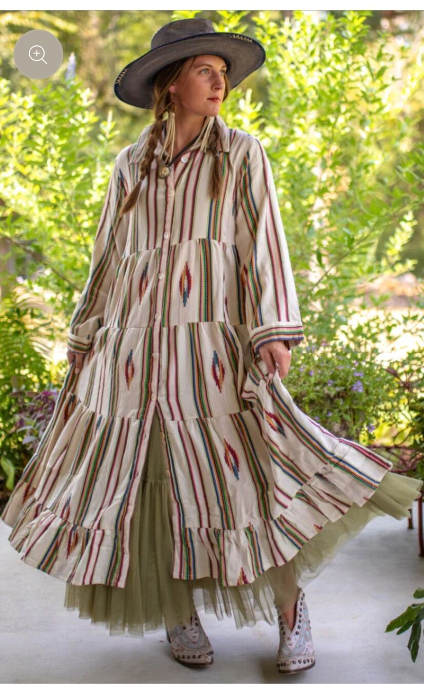 Jaded Gypsy Southwest Sunset Duster Parchment Size S/M